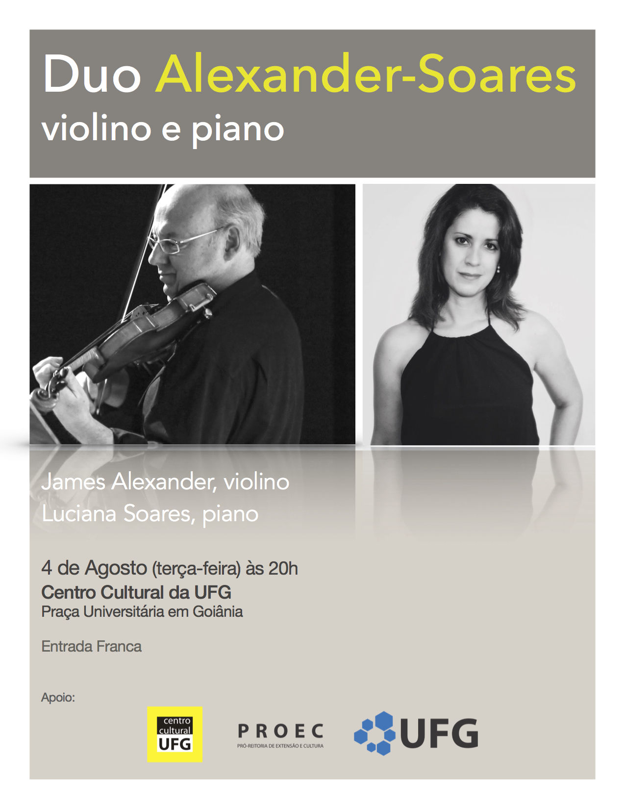 Duo Alexander-Soares no Centro Cultural UFG