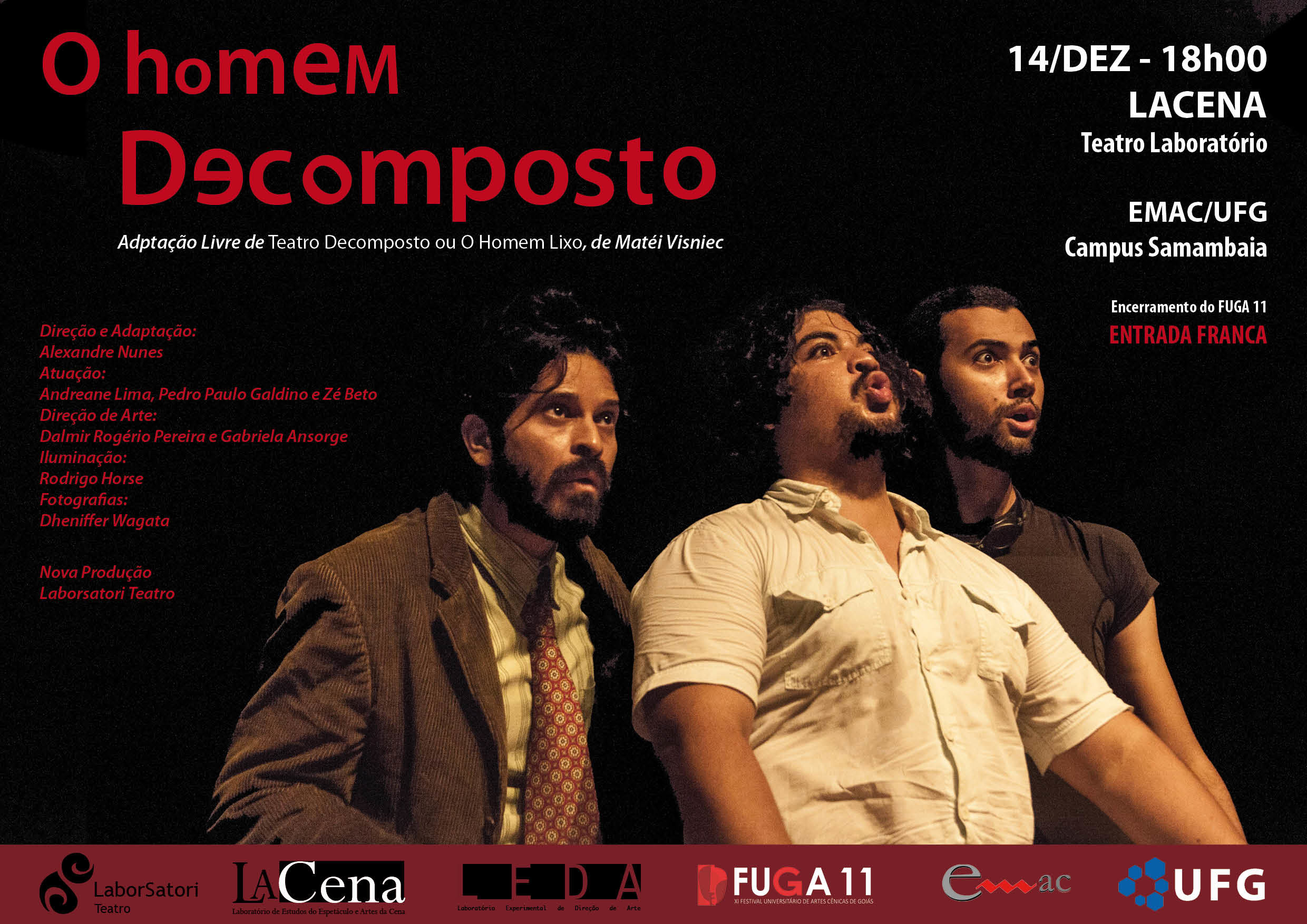 Cartaz Homem Decomposto Estreia