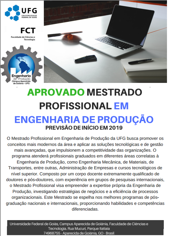 Mestrado em Engenharia de Produção FCT