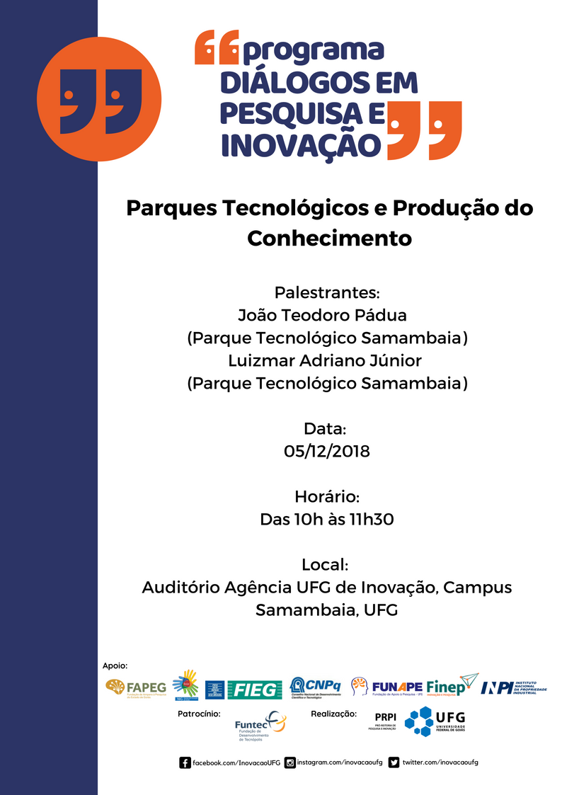 palestra Parques Tecnológicos e Produção do Conhecimento