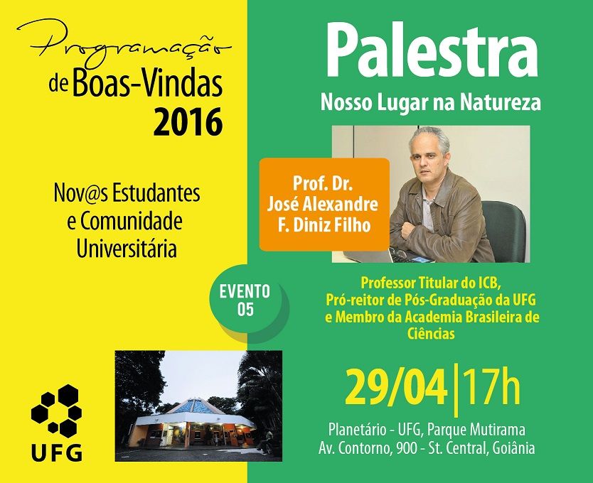 Programação boas vindas evento 5