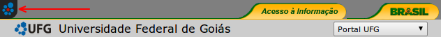 Barra da UFG do Governo e Logo do Weby a esquerda Barra da UFG do Governo e Logo do Weby a esquerda
