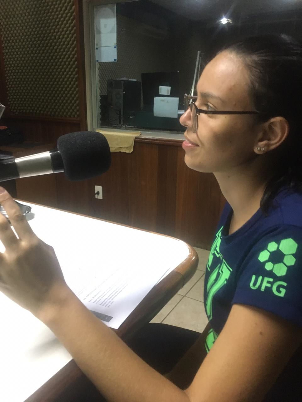 Grupo da Enfermagem na rádio Cultura