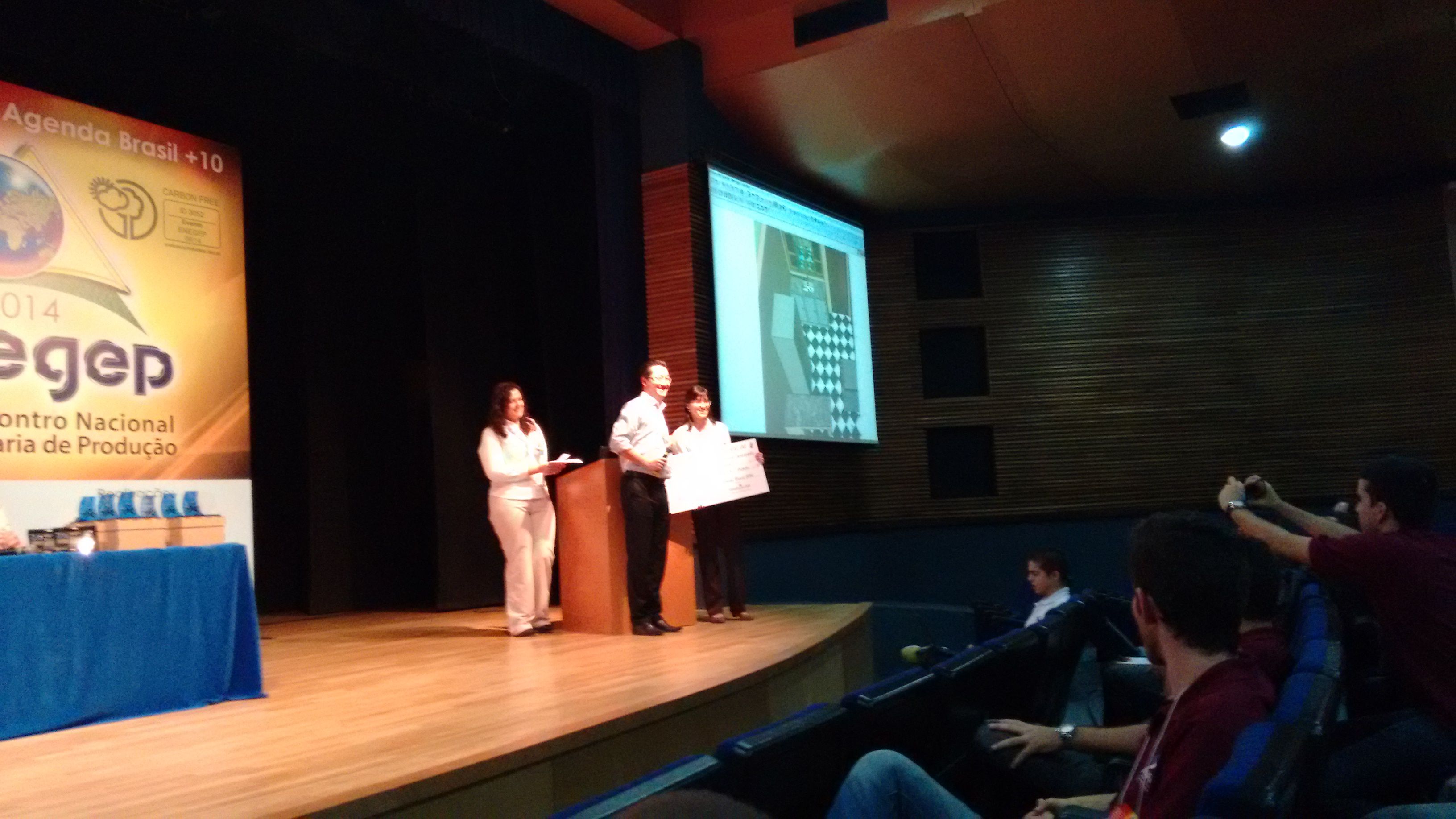 Premiação no concurso "Simula Brasil"