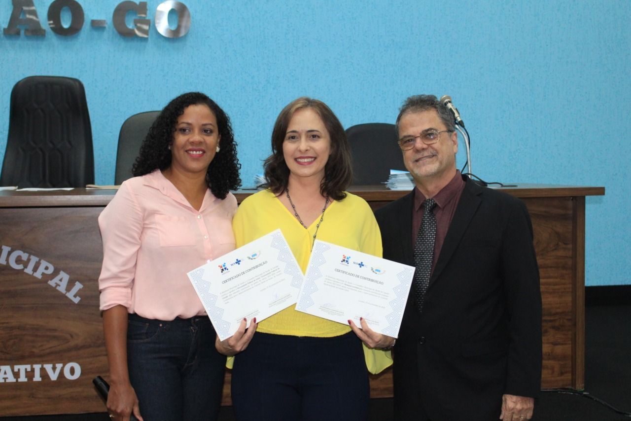 Professores da Enfermagem participam da Cerimônia de Posse dos novos membros do Conselho Municipal de Saúde de Catalão