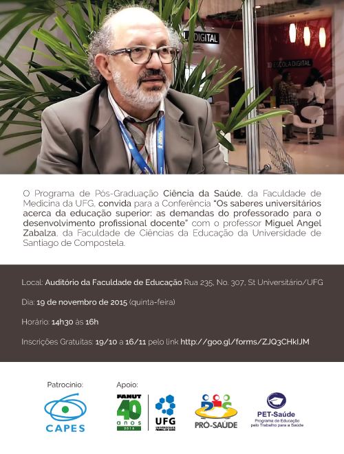 CONFERÊNCIA INTERNACIONAL - Prof Miguel Angel Zabalza