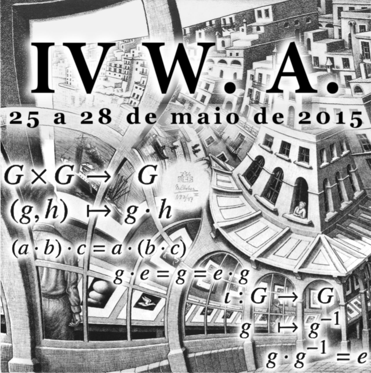 Logotipo do IV Workshop de Álgebra.