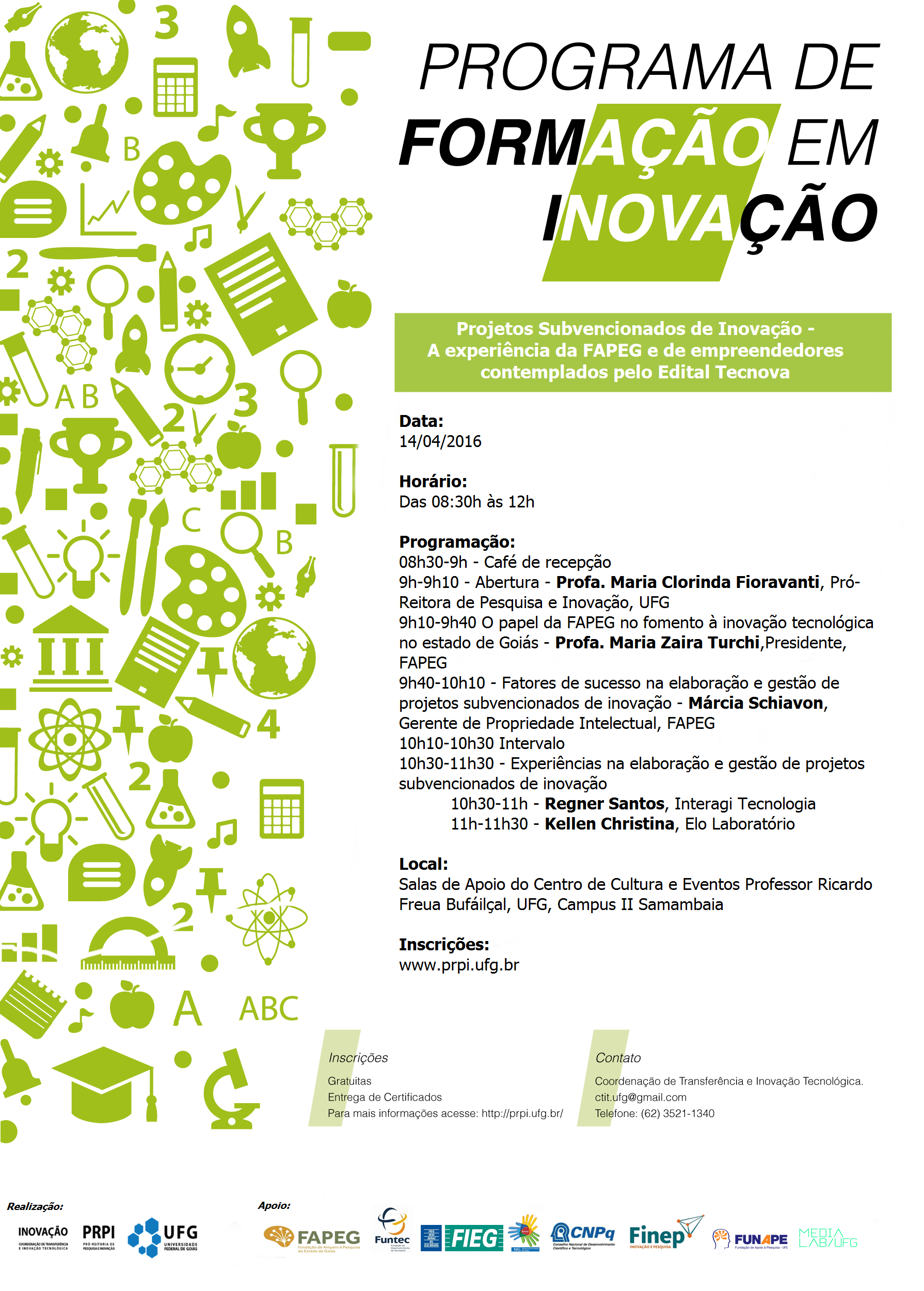 Seminário Projetos Subvencionados de Inovação