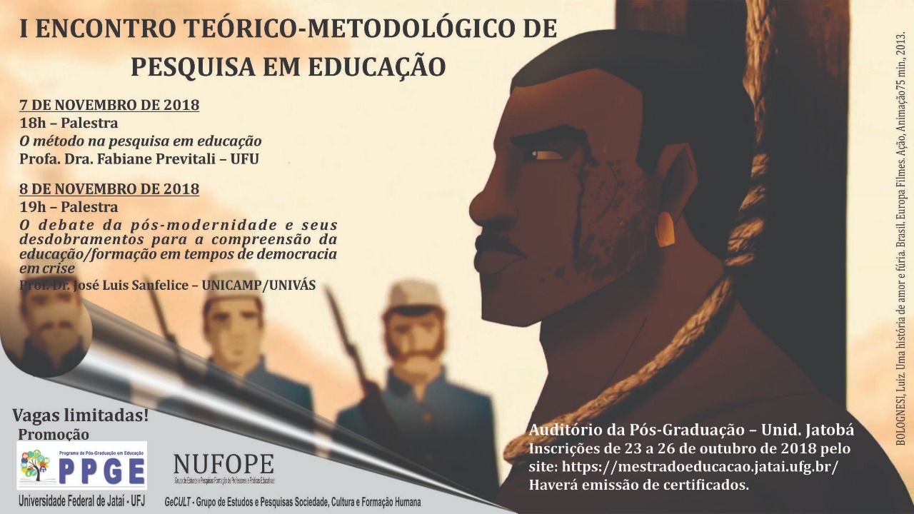 I ENCONTRO TEÓRICO METODOLÓGICO DE PESQUISA EM EDUCAÇÃO