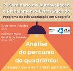 2º Seminário de Autoavaliação e Planejamento Estratégico do PPGeo