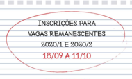 Vagas remanescentes Vagas remanescentes
