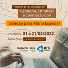 Seleção para aluno especial EECA UFG 2022
