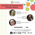 Atividades não presenciais na educação infantil