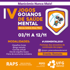 IV Jogos Goianos de Saúde Mental - post