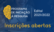 Edital Iniciação científica