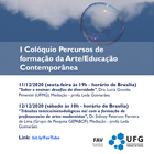 Colóquio arte educacao dezembro
