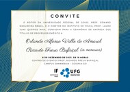 Convite - Cerimonia de Entrega - professor emérito