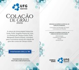 Convite Colação de Grau Goiás - 10.02.2022