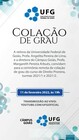 Convite Colação de Grau Goiás - 11.02.2022.