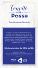 cerimônia de posse da nova diretoria da Faculdade de Nutrição