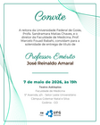 Entrega de título emérito ao professor José Reinaldo Amaral
