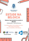 Palestra UFG Estude na Bélgica