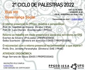 ciclo de palestras