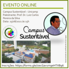 Evento online "Campus Sustentável - Unicamp"