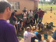 Plantio de árvores na FEFD