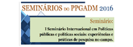 I Seminário de políticas públicas e sociais
