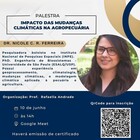 palestra Impacto das Mudanças Climáticas na Agropecuária