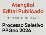 Publicado edital para cursos da pós em Geografia 2026.