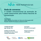 Roda de Conversa sobre a Política Nacional de Humanização na UFG - Divulgação
