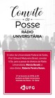 Convite de posse da rádio universitária 2019