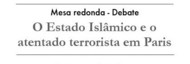 Debate na FIC sobre atentados em Paris 1