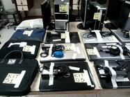Computadores arrecadados por doação pela campanha UFGID separados por kits
