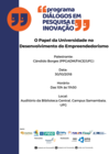  O Papel da Universidade no Desenvolvimento do Empreendedorismo 