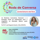 roda de conversa licenciatura em foco