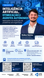 Palestra “Inteligência Artificial, Agentes Autônomos e Otimização na Engenharia”