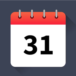 Calendário - dia 31