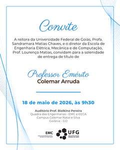 Entrega de título emérito ao professor Colemar Arruda