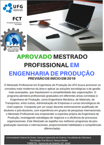 Mestrado em Engenharia de Produção FCT Mestrado em Engenharia de Produção FCT