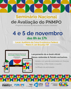 Seminário Nacional do Projeto de Avaliação do PNMPO Seminário Nacional do Projeto de Avaliação do PNMPO