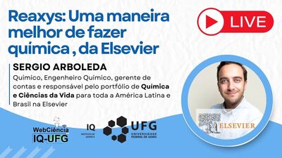 "Reaxys- Uma maneira melhor de fazer química, da Elsevier"