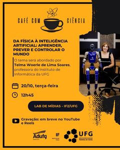 Palestra "Da física à inteligência artificial: aprender, prever e controlar o mundo"