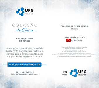 colação de grau da Faculdade de Medicina