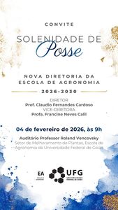 cerimônia de posse da nova diretoria da Escola de Agronomia
