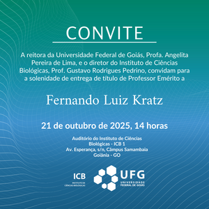 entrega de título emérito ao prof. Fernando Luiz Kratz, do ICB 1 entrega de título emérito ao prof. Fernando Luiz Kratz, do ICB 1