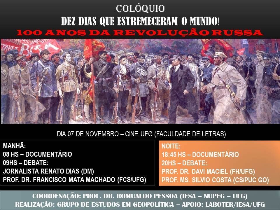 Colóquio relembra 100 anos da Revolução Russa