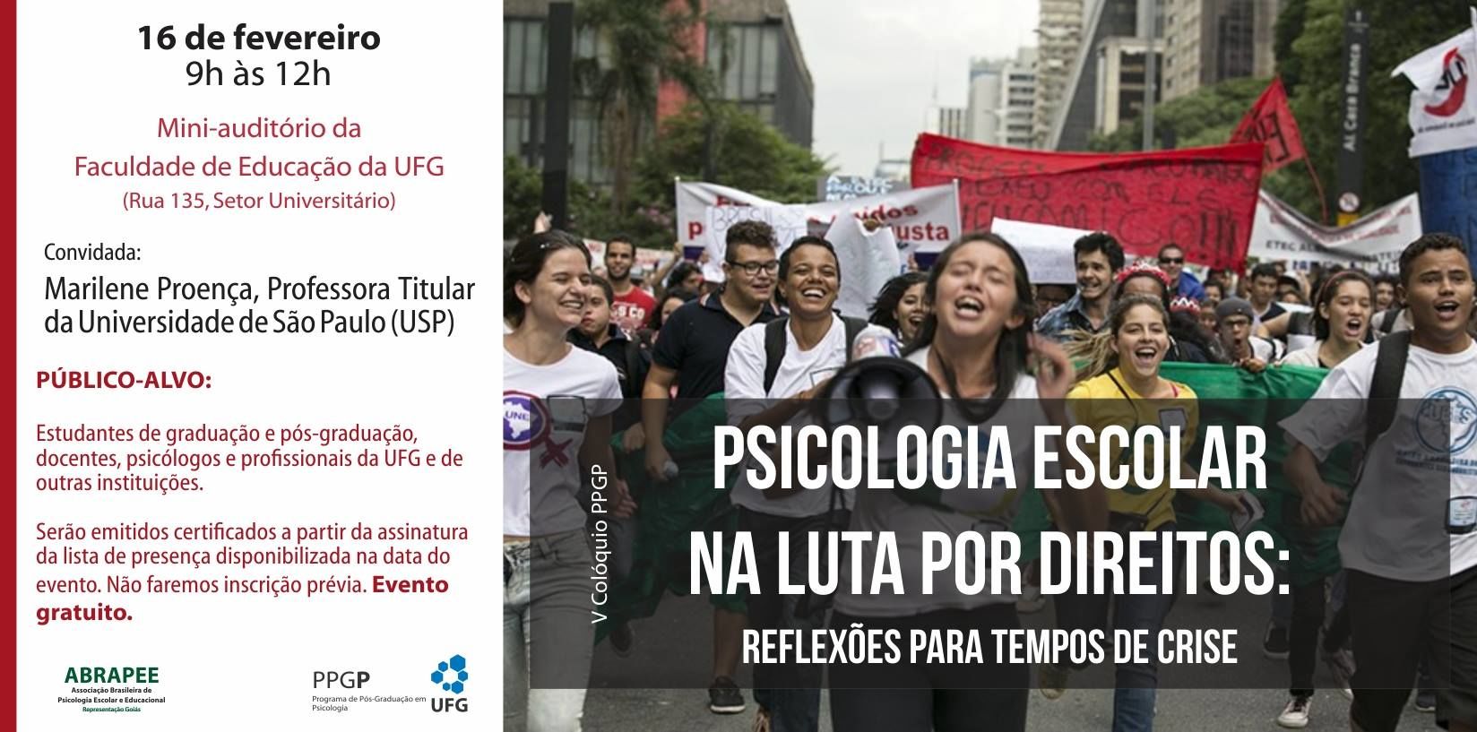 Evento discute psicologia escolar na luta por direitos